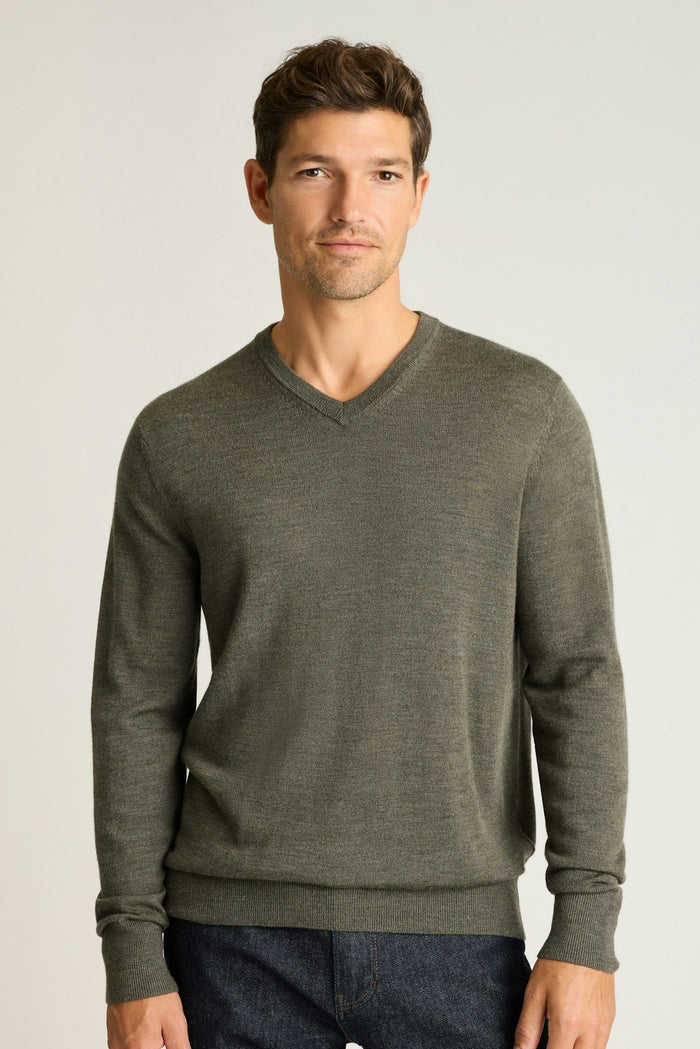 Washable Merino V-Neck Sweater