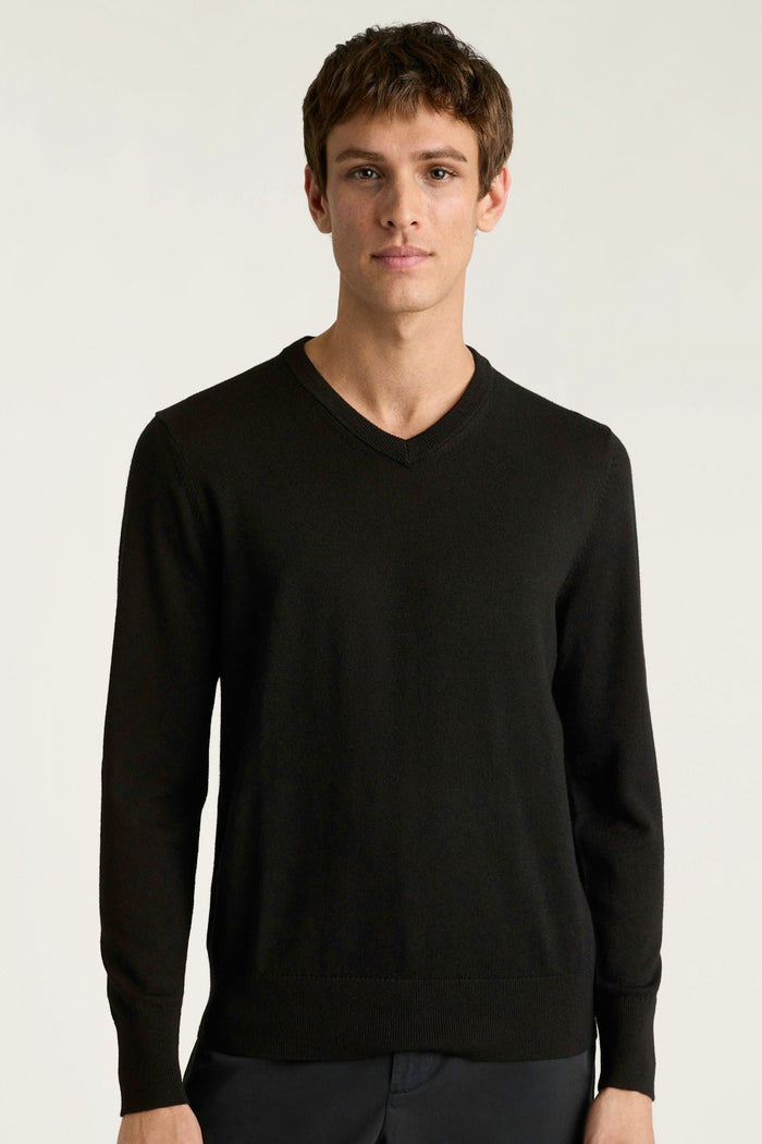 Washable Merino V-Neck Sweater