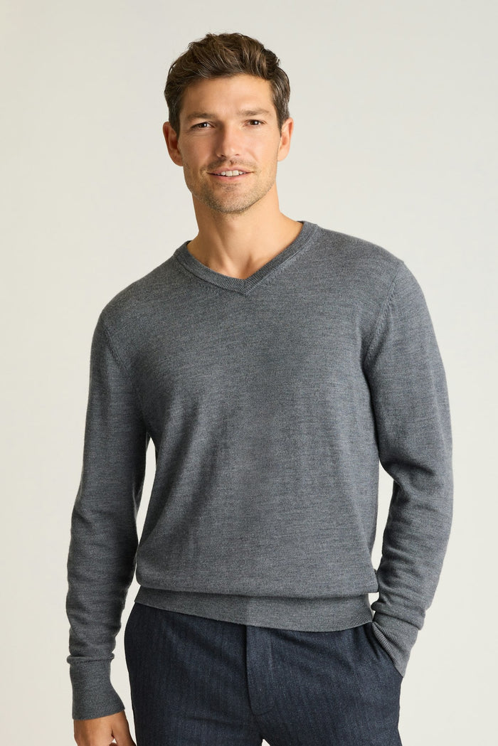 Washable Merino V-Neck Sweater