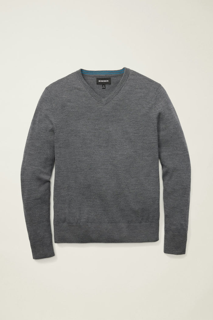 Washable Merino V-Neck Sweater