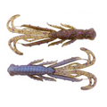 Two X-Zone Scented Stealth Creature fishing lures featuring a segmented body and multiple curved appendages, designed to mimic aquatic prey for effective fishing tackle use.