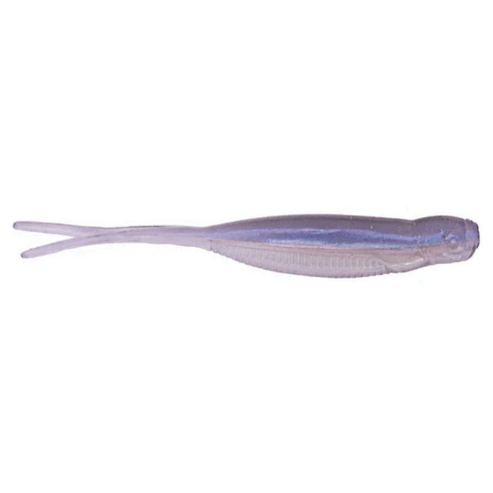 X-Zone Scented Stealth Minnow fishing lure with translucent body and forked tail, designed for lifelike movement to attract fish in freshwater environments.