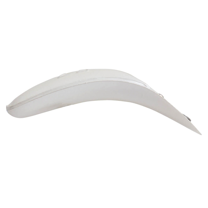 Yakima FlatFish T-60 fishing lure in white with a curved, streamlined body designed to mimic small fish, ideal for freshwater fishing tackle.