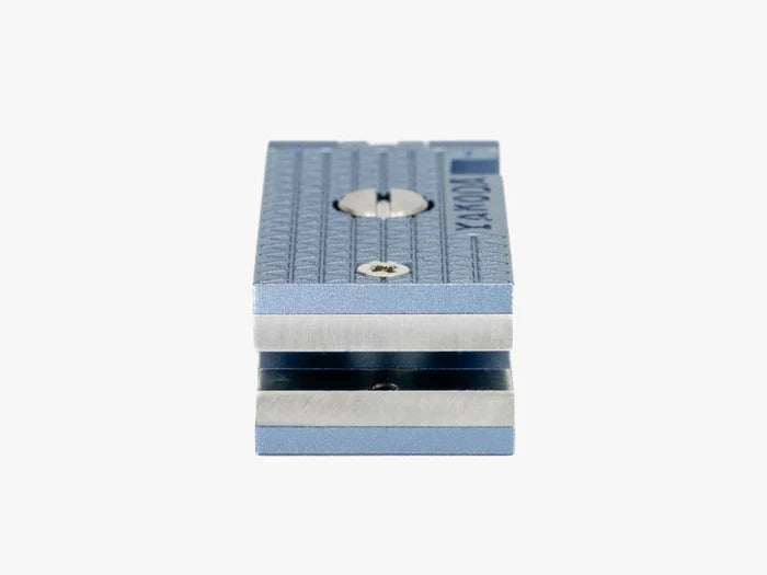 Yakoda Nippers New in aqua color, showing a compact aluminum body with textured grip and precision-cut edges for fishing tackle maintenance.
