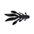 Yamamoto Flappin' Hog 3.75" fishing lure in black featuring multiple appendages designed to mimic prey for effective fishing tackle use.