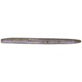 Yamamoto Senko 5" soft plastic fishing lure in translucent brown with blue flakes, designed for freshwater fishing and muskellunge targeting.