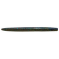 Z-Man 5" ZinkerZ softbait fishing lure in dark color with blue and green glitter, designed for freshwater fishing tackle.