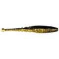 Z-Man Big Ballerz soft fishing lure in black with gold glitter, designed for freshwater fishing to attract musky and other game fish.