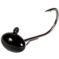 Z-Man Football Nedz fishing lure featuring a black football-shaped head with a single curved hook, designed for effective fishing tackle use.