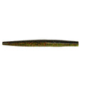 Z-Man Giant TRD 6" fishing lure in green with black and red speckles, featuring a ribbed texture for lifelike movement in water.