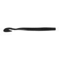 Zoom UV Speed Worm soft fishing lure in black with a ribbed body and paddle tail designed for lifelike movement in water, ideal for fishing tackle enthusiasts.